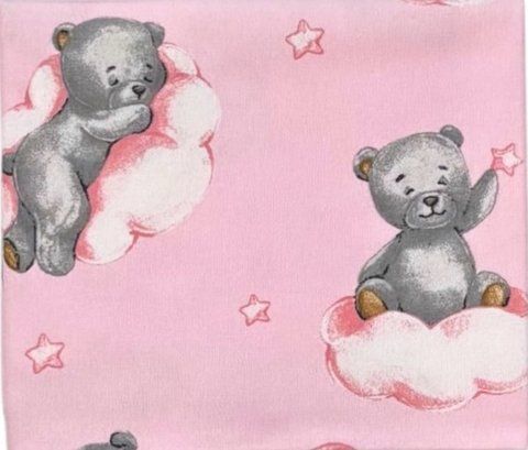 Пелюшка байка Ведмедик на хмаринці Рожевий ab4-ib8 фото